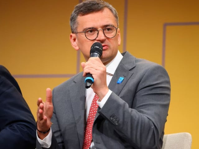 ukrainian foreign minister dmytro kuleba speaks during the ukraine recovery conference in berlin germany june 11 2024 photo reuters